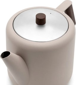 Bézs rozsdamentes acél teáskanna 1,1 l Duet Boston – Bredemeijer