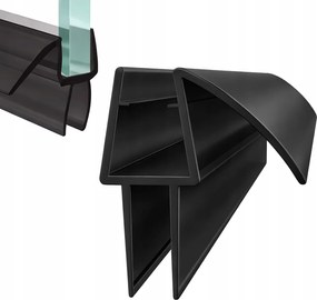 Alsó Ajtóüveg Zuhanykabin Tömítés Páraelszívóval 7 8mm 70CM