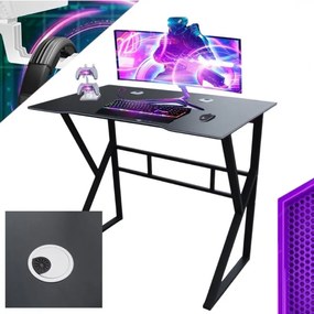 JĂĄtĂ©k szĂĄmĂtĂłgĂ©pasztal GAMER STL20CZ 100x60 cm fekete
