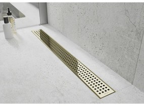 Mexen Flat M08 rozsdamentes acél zuhanyfolyó 100 cm, arany, 1525100-15