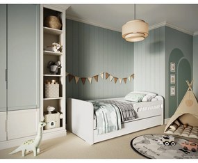 Fehér gyerekágy ágyráccsal 80x200 cm Duuli – ELTAP