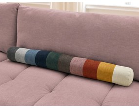 Rózsaszín kinyitható-tárolóhelyes sarokkanapé (bal oldali-L alakú) Fuji – Bobochic Paris