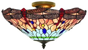 Searchlight 1289-16 - Tiffany DRAGONFLY 3xE14/40W/230V mennyezeti lámpa