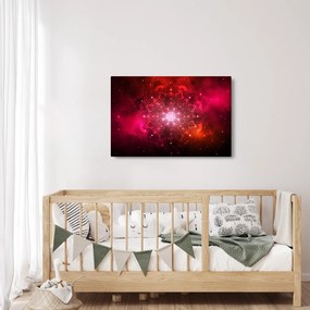 Piros absztrakció képe (90x60 cm)