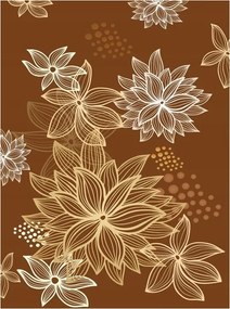 Fotótapéta Arany virágok Elegancia és modernség a falon 206x275 +ragasztó