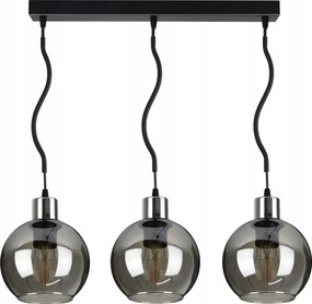 Üveg Függő Lámpa Csillár Spline Króm Gömb