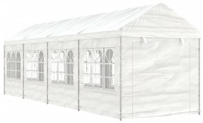 vidaXL fehér polietilén pavilon tetővel 8,92 x 2,28 x 2,69 m