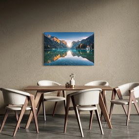 Kép - Hegyi tó (90x60 cm)