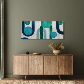 Kép - Vonalak és kör alakzatok (120x50 cm)