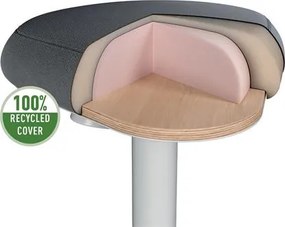 Állószék, billenő, ergonomikus, LEITZ Ergo Active, világosszürke (E65450085)