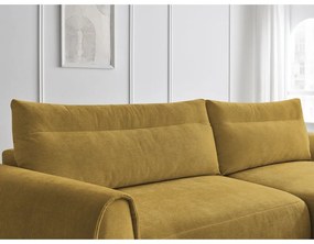 Okkersárga sarokkanapé Aden – Bobochic Paris