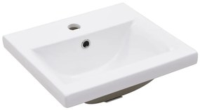 fehér vas fürdőszobai mosdókagylóváz beépített mosdóval