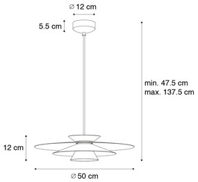 Design lógólámpa fehér LED-del, 3 fokozatú fényerő-szabályozóval - Pauline