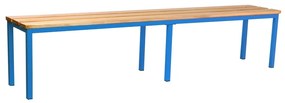 Öltöző pad 200 x 35 x 45 cm, kék - RAL 5012