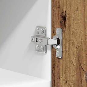 Függő szekrény Riga 2 pcs Régi fa és fehér 30 x 31 x 40 cm