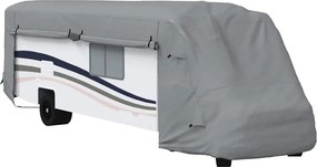 vidaXL lakóautó huzatok szürke 970x235x275 cm nem szőtt szövet