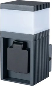 Brilagi - kültéri lámpa SCHUKO aljzattal PILLAR 1xG9/11W/230V IP44 antracit