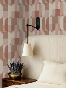Esselle Home A La Mode Atton krém-púder geometrikus vlies tapéta – 100621EH