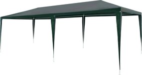vidaXL zöld PE rendezvénysátor 3 x 6 m