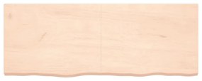 kezeletlen tömör tölgyfa fali polc 160x60x(2-6) cm