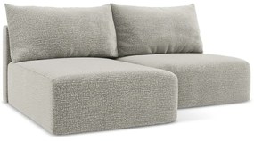 Világosszürke kinyitható-tárolóhelyes sarokkanapé (bal oldali) Kalena – Makamii