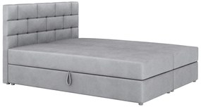 Franciaágy Boxspring 180x200 cm Waller Comfort (szürke) (ágyráccsal és matraccal). 1056392