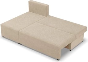 Nobu sarokkanapé, kordbársony, univerzális oldal, bézs