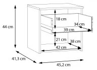 PANO éjjeliszekrény bézs