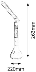 Rabalux 1515 - LED Asztali lámpa JUSTIN LED/4W/USB