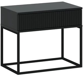 Éjjeliszekrény Fekete Színben CADRO NR2 60 cm PUSH