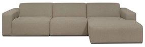 Bézs sarokkanapé (jobb oldali) Roxy - Scandic