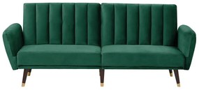 Smaragdzöld bársony kanapéágy VIMMERBY Beliani