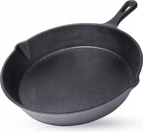 Ăntöttvas serpenyĆ kerek öntöttvas tĂĄnyĂ©r tƱzhelyhez grill tƱzhely 25 cm