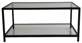 Astra Black dohányzóasztal sötét üveggel