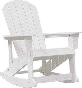 vidaXL Adirondack hintaszék Fehér 92 x 73,5 x 92 cm HDPE