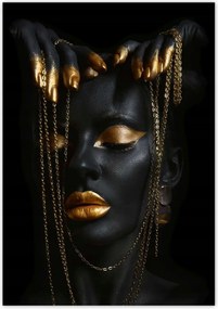 Poszterek 70x100 Arany ékszerek az arcon