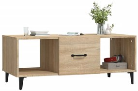 Sonoma tölgy színű szerelt fa dohányzóasztal 102 x 50 x 40 cm