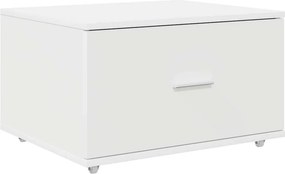 vidaXL Fiókos szekrény kerékkel Fehér 55 x 45 x 31 cm
