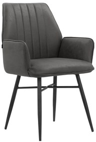 Antracitszürke étkezőszék szett 2 db-os Anzo – Støraa