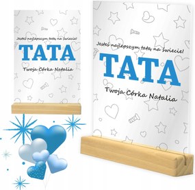 Ajándék Apák Napjára Üvegkeret Emlék Szobrocska Apa Ajándék Kívánságokkal