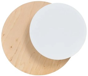 Emibig Circle oldalfali lámpa 1x60 W fehér-fa 971/1
