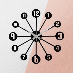 Enzoclock fém falióra, 48×48 cm – S014