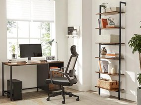 Polcos állvány TAYLOR 6 polc, 204,8x60 cm, rusztikus barna