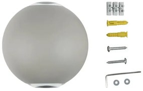 LED Kültéri fali lámpa LED/6W/230V 3000K IP65 szürke