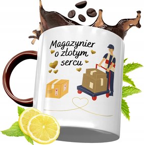 Bordó Bögre Raktárosnak Születésnapra Ajándék fényképes nyomattal