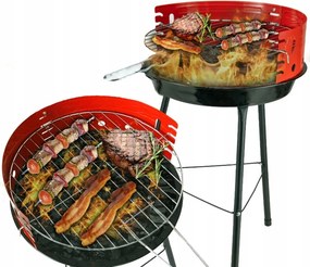 Kerti Grill Kerek Faszenes 35CM Bbq Grillrács