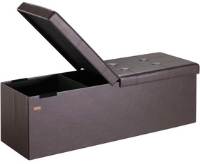 Deuba Tárolópad felnyitható fedéllel 115x38x38 cm - barna