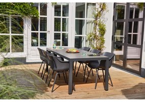 Sötétszürke műanyag kerti szék szett 2 db-os Jill Rondo – Hartman