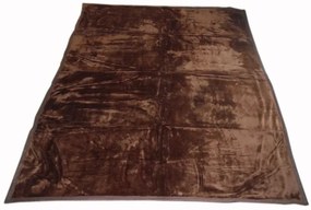 Csoki Nagyméretű Ágytakaró Pléd Sötétbarna 200 x 240 cm
