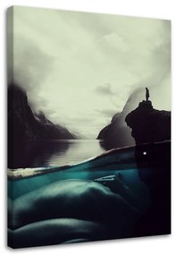 Gario Vászonkép Noi alak a víz alatt - Barrett Biggers Méret: 40 x 60 cm